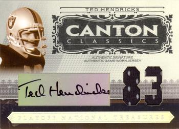 2006 Playoff National Treasures - Canton Classics Materials Signature Jersey Number #CC-TH Ted Hendricks Front