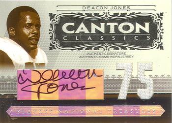2006 Playoff National Treasures - Canton Classics Materials Signature Jersey Number Prime #CC-DJ Deacon Jones Front