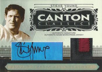 2006 Playoff National Treasures - Canton Classics Materials Signature Prime #CC-SY Steve Young Front