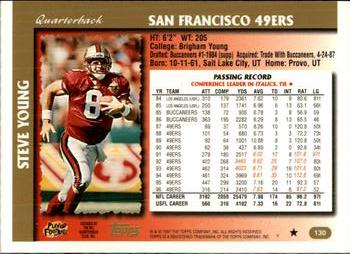 1997 Topps #130 Steve Young Back