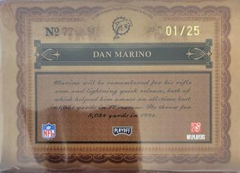 2006 Playoff National Treasures - Gold #77 Dan Marino Back