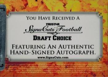 2014 TriStar Signa Cuts Draft Choice - Football Honors #NNO Cliff Branch Back