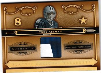 2006 Playoff National Treasures - Material Prime #98 Troy Aikman Front