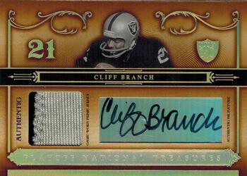 2006 Playoff National Treasures - Material Signature Prime #44 Cliff Branch Front