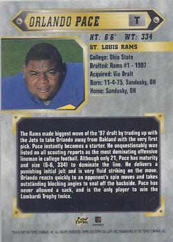 1997 Topps Gallery #1 Orlando Pace Back