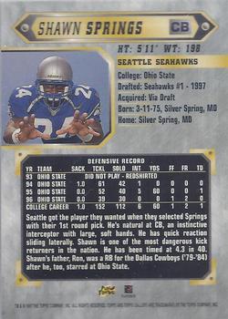 1997 Topps Gallery #3 Shawn Springs Back
