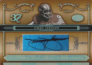 2006 Playoff National Treasures - Signature Gold #50 Jimmy Johnson Front