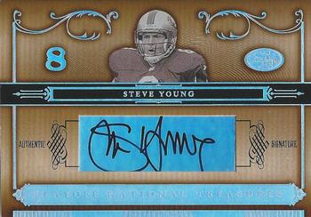 2006 Playoff National Treasures - Signature Silver #95 Steve Young Front