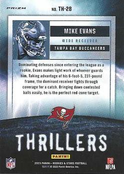 2023 Panini Rookies & Stars - Thrillers Silver #TH-28 Mike Evans Back