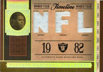 2006 Playoff National Treasures - Timeline Material NFL #TL-MA Marcus Allen Front