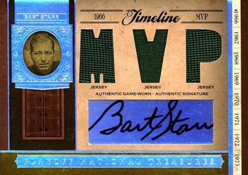 2006 Playoff National Treasures - Timeline Material Signature MVP #TL-BST Bart Starr Front