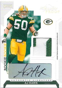 2006 Playoff NFL Playoffs - Jersey Signature Proofs Silver #82 A.J. Hawk Front