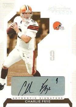 2006 Playoff NFL Playoffs - Signature Proofs Silver #15 Charlie Frye Front