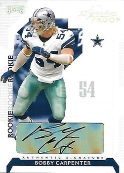 2006 Playoff NFL Playoffs - Signature Proofs Silver #104 Bobby Carpenter Front