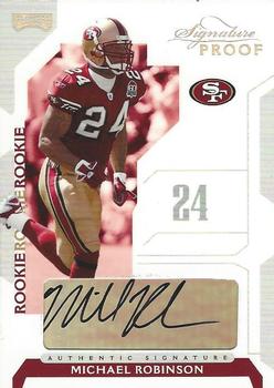 2006 Playoff NFL Playoffs - Signature Proofs Silver #117 Michael Robinson Front