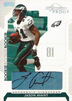 2006 Playoff NFL Playoffs - Signature Proofs Silver #118 Jason Avant Front