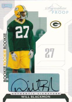 2006 Playoff NFL Playoffs - Signature Proofs Silver #141 Will Blackmon Front