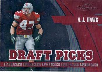 2006 Playoff Prestige - Draft Picks Foil #DP-12 A.J. Hawk Front