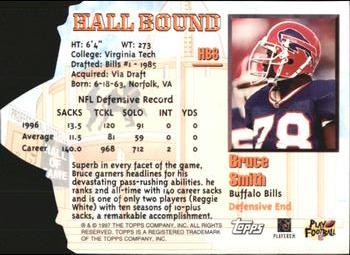1997 Topps - Hall Bound #HB8 Bruce Smith Back