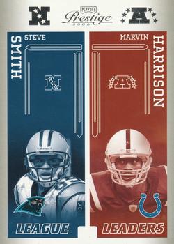 2006 Playoff Prestige - League Leaders #LL-29 Steve Smith / Marvin Harrison / Larry Fitzgerald / Chris Chambers Front