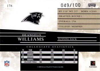 2006 Playoff Prestige - Xtra Points Red #178 DeAngelo Williams Back