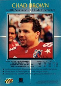 1997 Topps Stars #65 Chad Brown Back