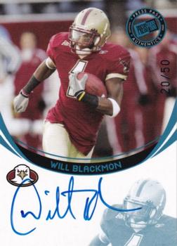 2006 Press Pass - Autographs Blue #NNO Will Blackmon Front