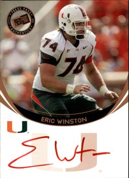 2006 Press Pass - Autographs Bronze Red Ink #NNO Eric Winston Front