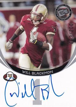2006 Press Pass - Autographs Silver #NNO Will Blackmon Front