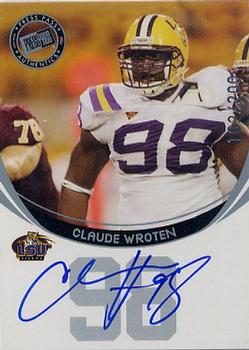 2006 Press Pass - Autographs Silver #NNO Claude Wroten Front