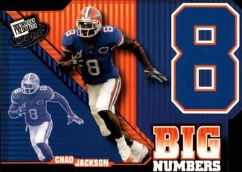 2006 Press Pass - Big Numbers #BN5 Chad Jackson Front