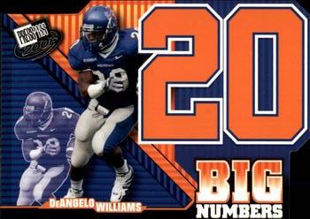2006 Press Pass - Big Numbers #BN9 DeAngelo Williams Front