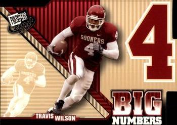2006 Press Pass - Big Numbers #BN18 Travis Wilson Front