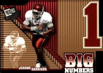 2006 Press Pass - Big Numbers #BN32 Jerome Harrison Front