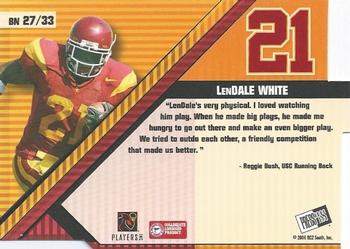 2006 Press Pass - Big Numbers #BN27 LenDale White Back
