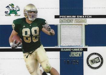 2006 Press Pass - Game Used Jerseys Green #JC/AF Anthony Fasano Front