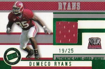 2006 Press Pass - Game Used Jerseys Green #JC/DR DeMeco Ryans Front