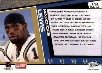 2006 Press Pass - Paydirt #PD10 Marcedes Lewis Back