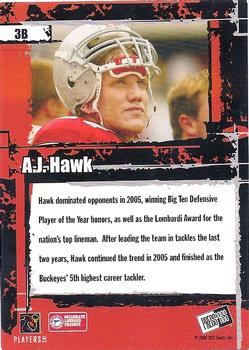 2006 Press Pass - Target Exclusive #3B A.J. Hawk Back