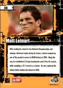 2006 Press Pass - Target Exclusive #6B Matt Leinart Back