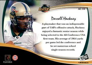 2006 Press Pass Legends - All Conference #AC14 Darrell Hackney Back