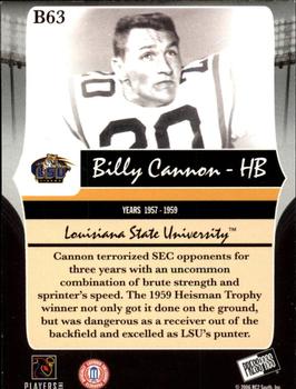 2006 Press Pass Legends - Bronze #B63 Billy Cannon Back