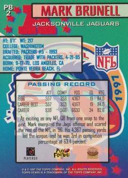 1997 Topps Stars - Pro Bowl Stars #PB2 Mark Brunell Back