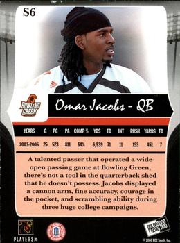 2006 Press Pass Legends - Silver #S6 Omar Jacobs Back