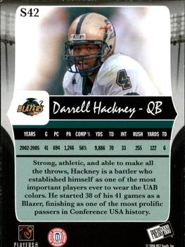 2006 Press Pass Legends - Silver #S42 Darrell Hackney Back
