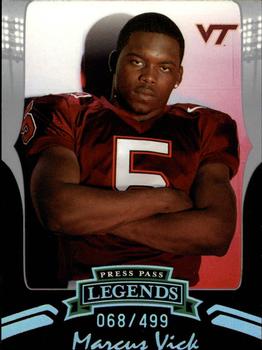 2006 Press Pass Legends - Silver #S53 Marcus Vick Front
