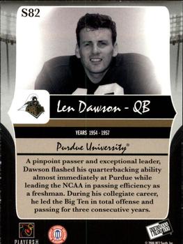 2006 Press Pass Legends - Silver #S82 Len Dawson Back