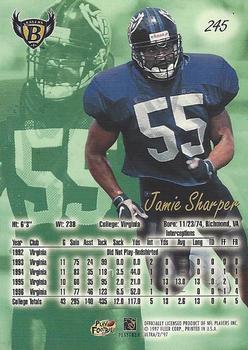 1997 Ultra #245 Jamie Sharper Back
