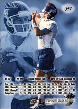 1997 Ultra #344 Mike Cherry Back