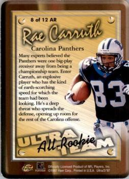 1997 Ultra - All-Rookie Team #8 AR Rae Carruth Back